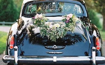 تزئین ماشین عروس بسیار زیبا